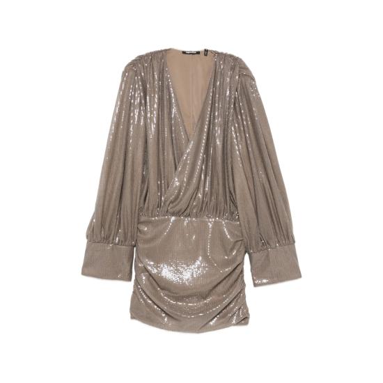26FW 로테이트 숏 원피스 1164211078 SEQUINS LS 1078 BROWN