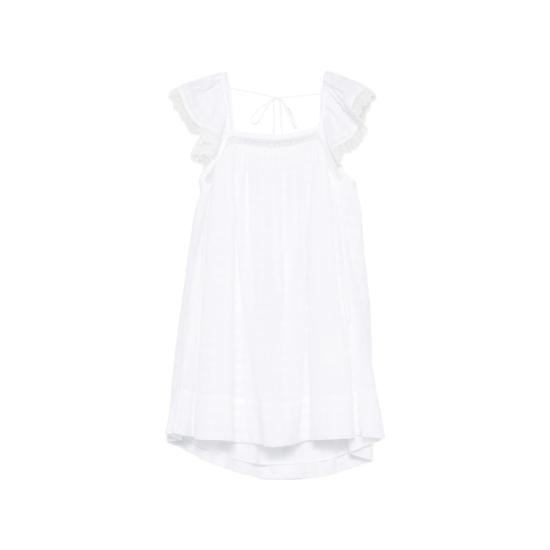 26FW 가니 미디 원피스 A1030520 151 WHITE