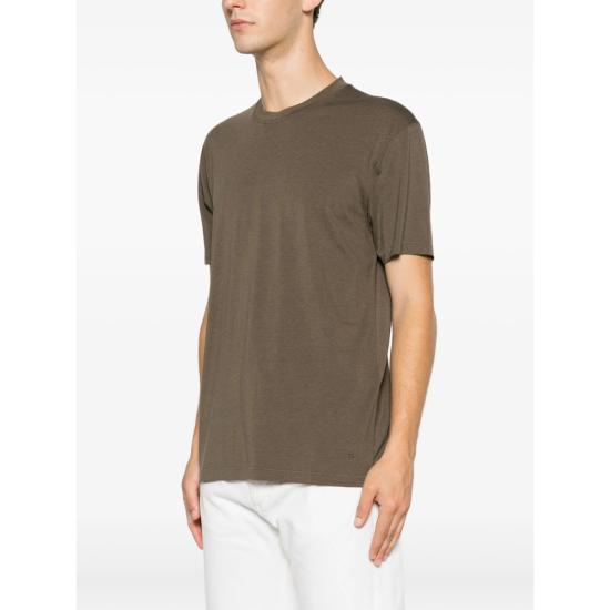 26FW 톰포드 반팔 티셔츠 JMT012 JCS004 GAV GREEN - TOMFORD