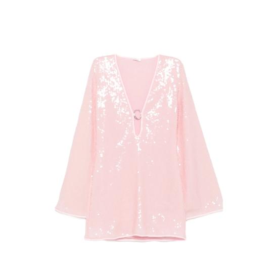 26FW 오세리 미디 원피스 AKF268 SEQUINS BUPIN PINK