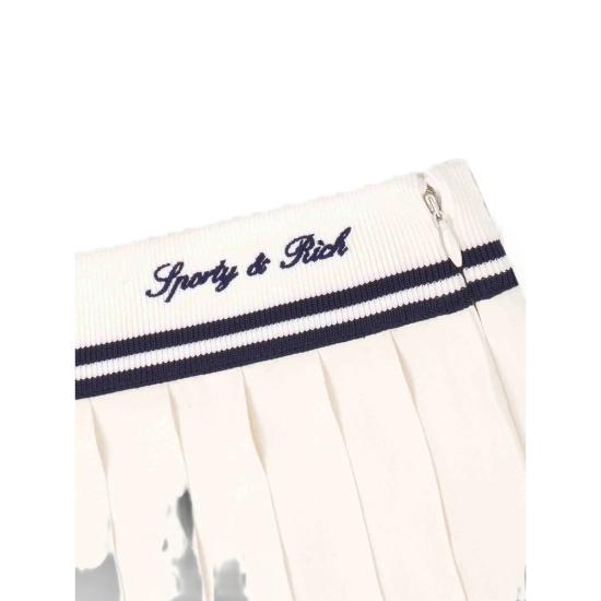 26FW 스포티앤리치 숏 스커트 SK01275326WH ECRU NEUTRALS - SPORTY & RICH