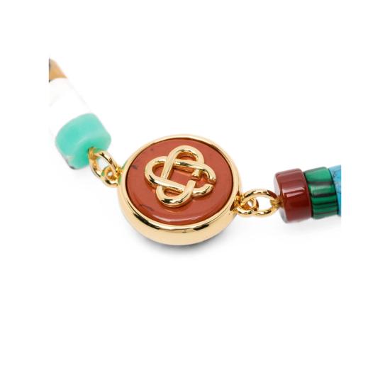 26FW 카사블랑카 브레이슬릿 PF26 JW 407 01 MULTI GOLD ORANGE - CASABLANCA
