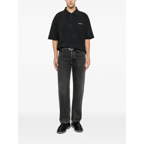 26FW 칼하트 폴로 티셔츠 I036856 89EJ BLACK - CARHARTT