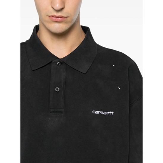 26FW 칼하트 폴로 티셔츠 I036856 89EJ BLACK - CARHARTT