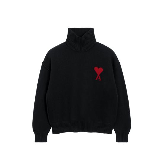26SS 아미 ADC 터틀넥 스웨터 UKS839 018 009 BLACK