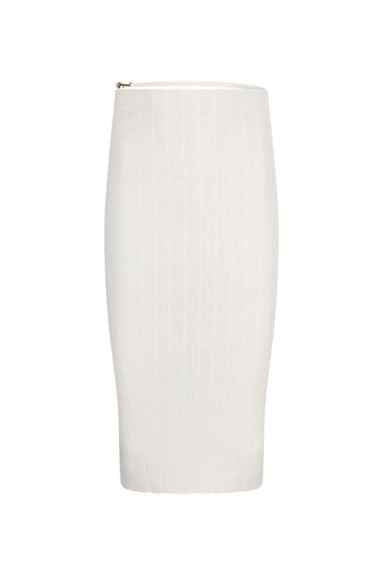 26FW 자크뮈스 롱 스커트 241KN3622358 WHITE