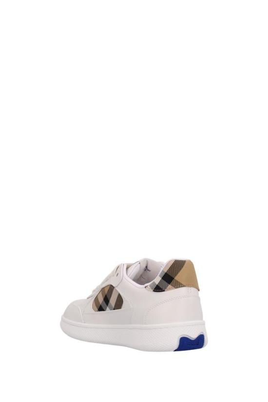 26SS 버버리 레더 체크 테라스 스니커즈 8108654 - BURBERRY