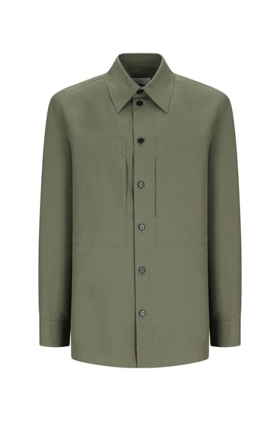 25SS 질샌더 긴팔 셔츠 J23DL0108J45225 GREEN