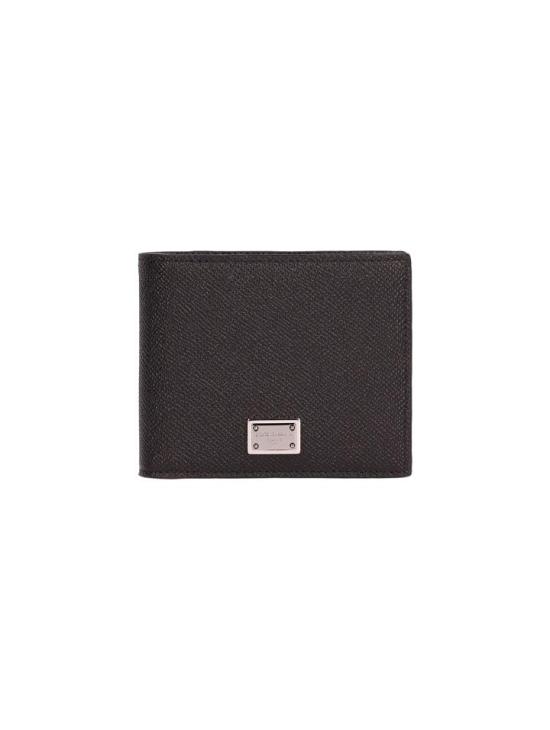 26FW 돌체앤가바나 로고 플레이트 레더 반지갑 BP3102AG219 BLACK