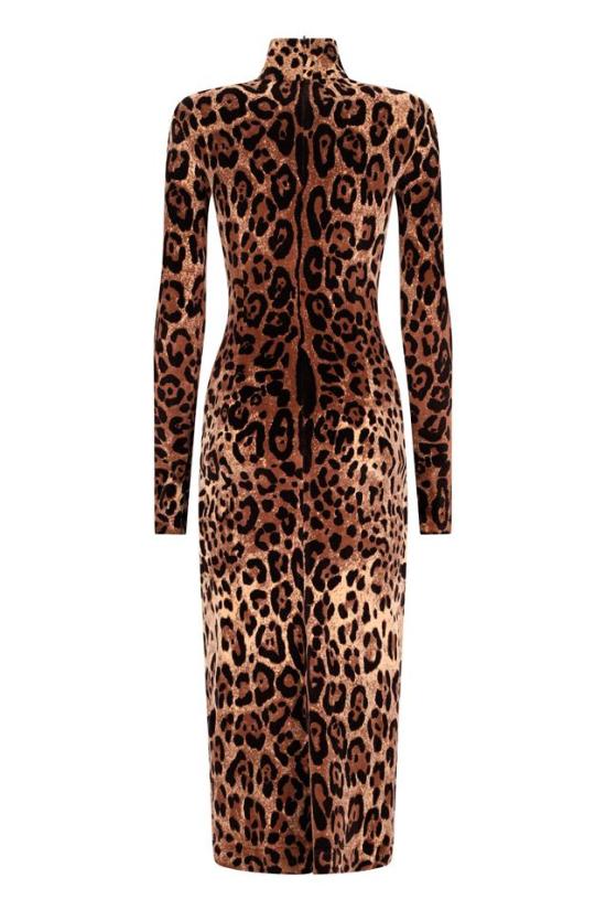 26FW 돌체앤가바나 롱 원피스 F6R6OTFJ7D5 BROWN - DOLCE & GABBANA
