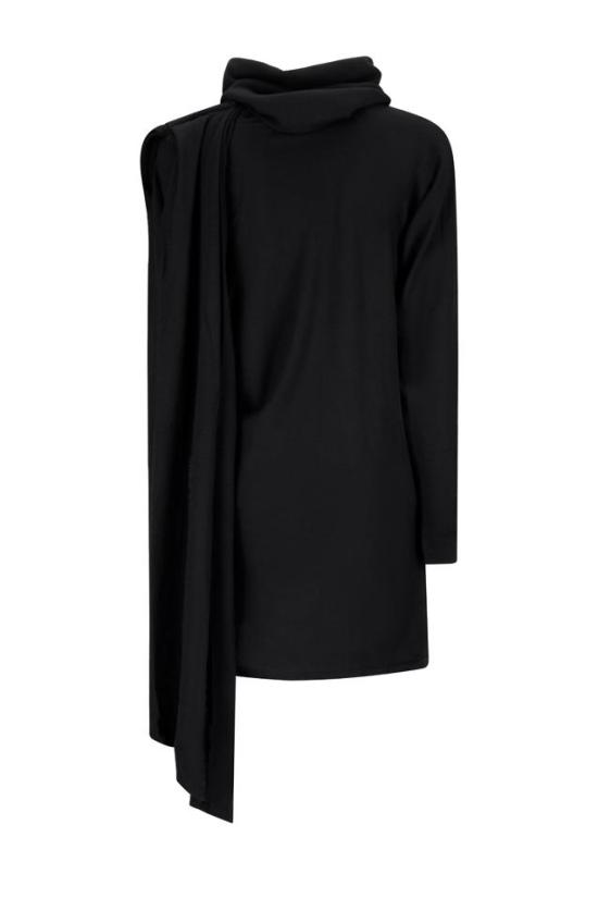 생로랑 미디 원피스 751695Y75SW BLACK - SAINT LAURENT