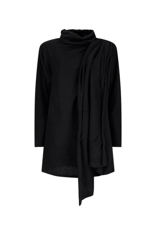  생로랑 미디 원피스 751695Y75SW BLACK - SAINT LAURENT