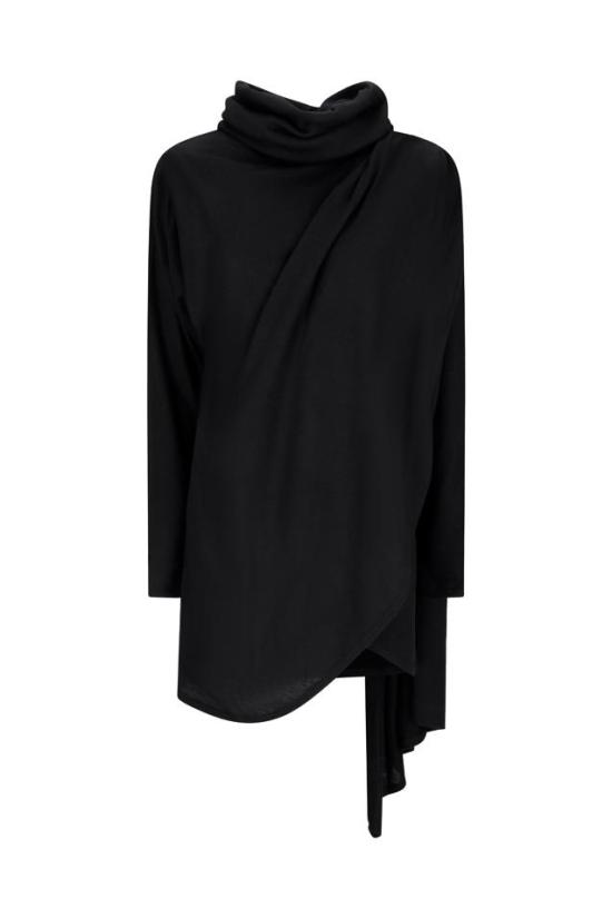  생로랑 미디 원피스 751695Y75SW BLACK