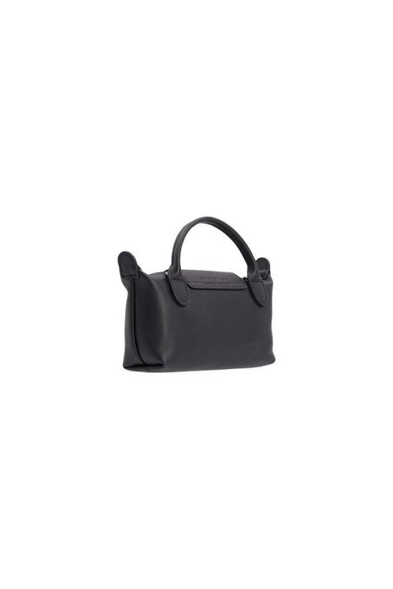 26FW 롱샴 르 플리아쥬 엑스트라 XS 레더 파우치 34205987 BLACK - LONGCHAMP