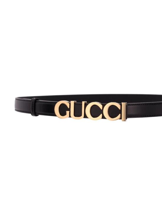 26SS 구찌 버클 씬 벨트 7516000YA0G BLACK - GUCCI