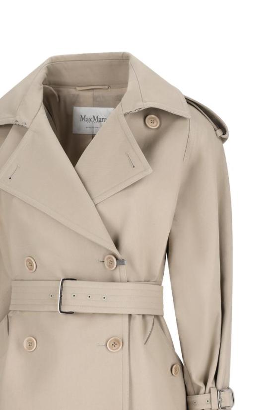 26SS 막스마라 카초 더블 브레스티드 트렌치 자켓 2611121103600 - MAX MARA
