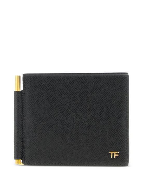 26FW 톰포드 스몰 그레인 레더 머니 클립 월렛 YM231 LCL081GNAA Nero