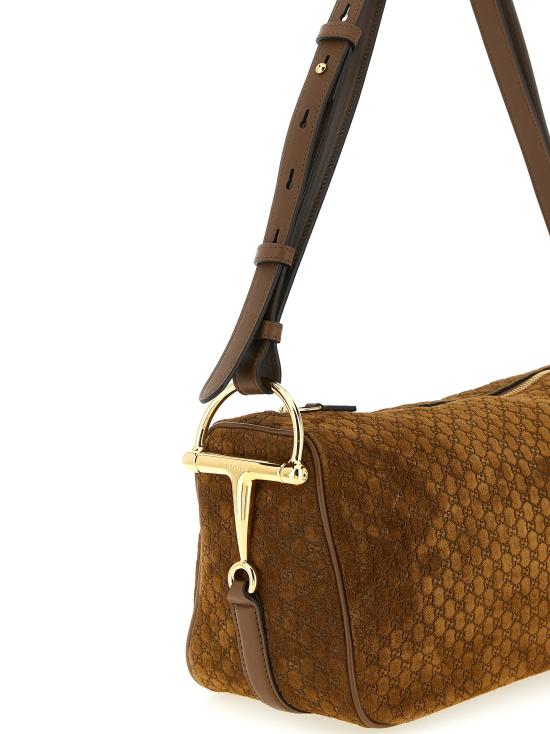 26SS 구찌 하프 홀스빗 미디엄 숄더백 860787AAEE72118 Brown - GUCCI