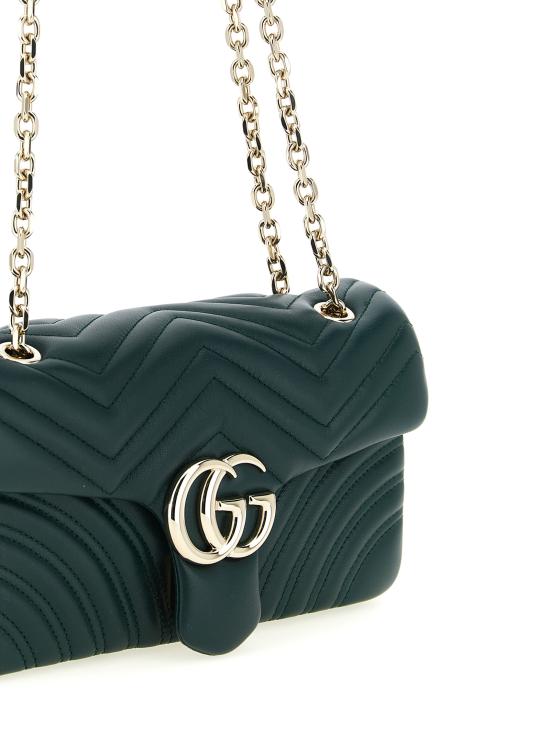 26FW 구찌 GG 마몽 미디엄 숄더백 837267AAE383020 Green - GUCCI