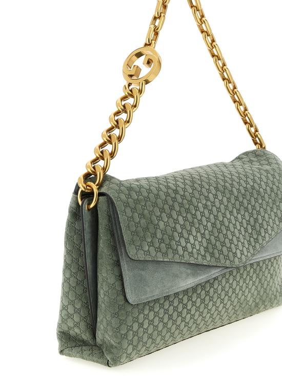 26SS 구찌 체인 라지 숄더백 857362AAF0P3403 Green - GUCCI