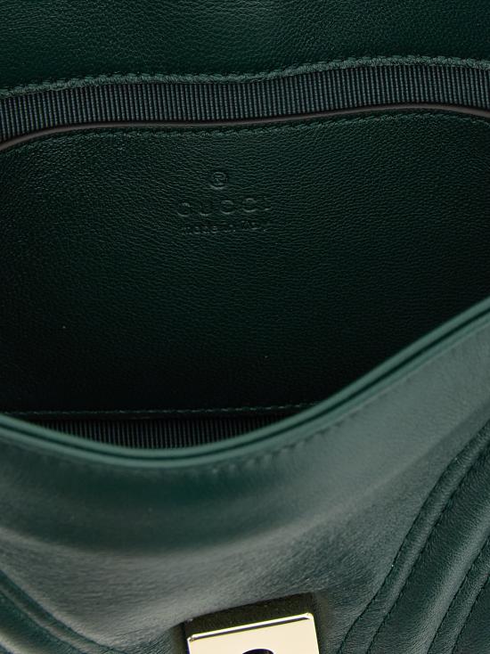 26FW 구찌 GG 마몽 스몰 숄더백 837280AAE383020 Green - GUCCI