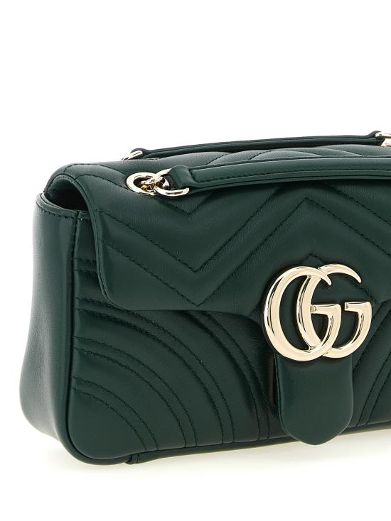 26FW 구찌 GG 마몽 스몰 숄더백 837280AAE383020 Green - GUCCI