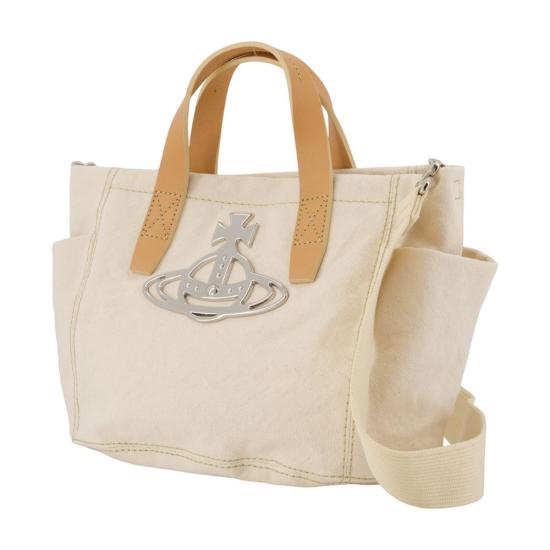 26SS 비비안웨스트우드 토트백 4D03000CU W01AY B401 beige - VIVIENNE WESTWOOD