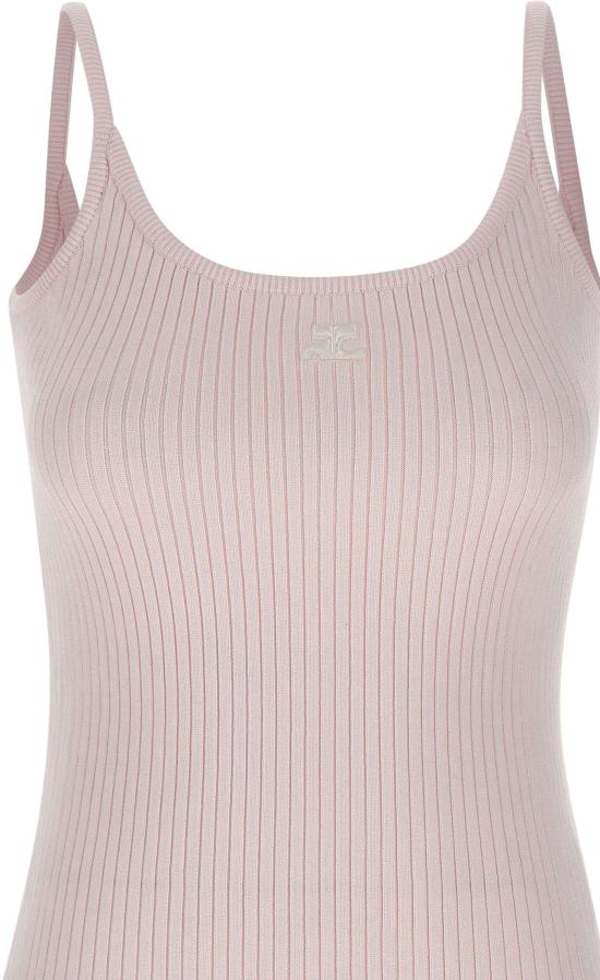 26SS 쿠레쥬 민소매 티셔츠 PERMDE012FI0001LIGHTPINK - COURREGES