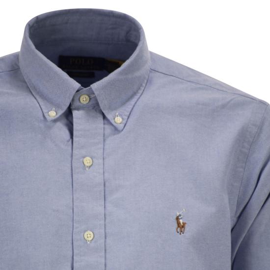 26FW 폴로 랄프로렌 컬러 포니 자수 커스텀 핏 버튼 다운 셔츠 710792041 LIGHT BLUE - POLO RALPH LAUREN