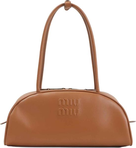  미우미우 보 레더 백 5BB193VOOO2CRWF0046COGNAC DIVERS