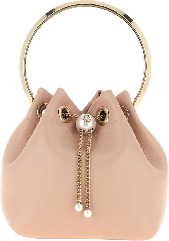 26FW 지미추 토트백 BONBONDTOMACARONLIGHTGOLD PINK