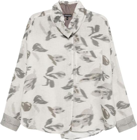 26FW 엠포리오 아르마니 블라우스 EW004950AF26966F8083 LICHTGREY