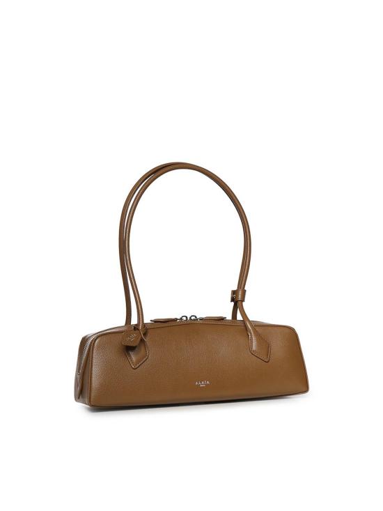 26SS 알라이아 르 테켈 미디움 레더 숄더백 AA1S06033CA212A47 Dark Green - ALAIA