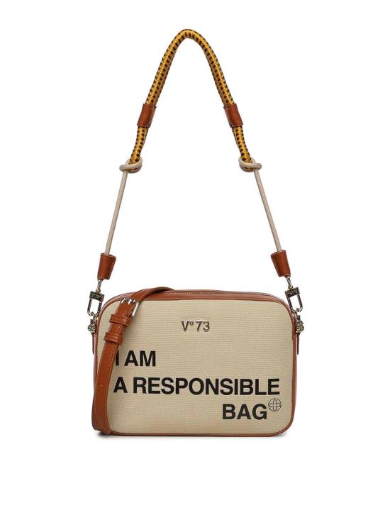 26SS 브이73 숄더백 73BS9N006RESPONSIBLEOFFWHITECUOIO White