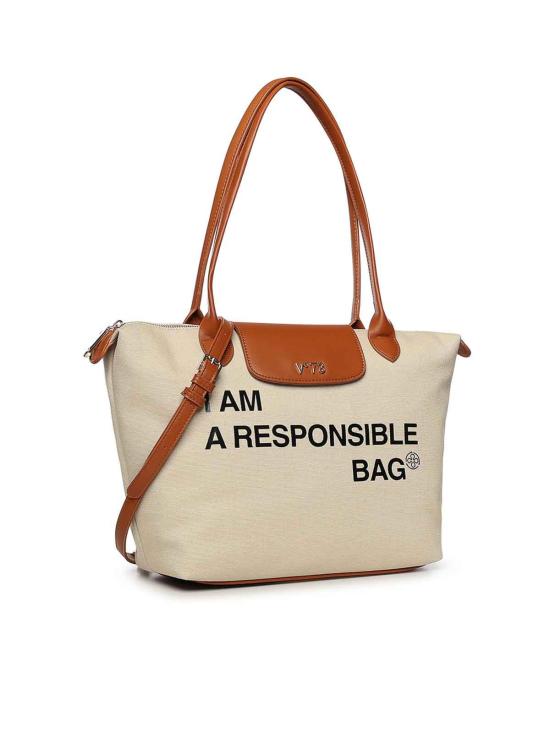 26SS 브이73 토트백 73BS9N001RESPONSIBLEOFFWHITECUOIO Beige - V73