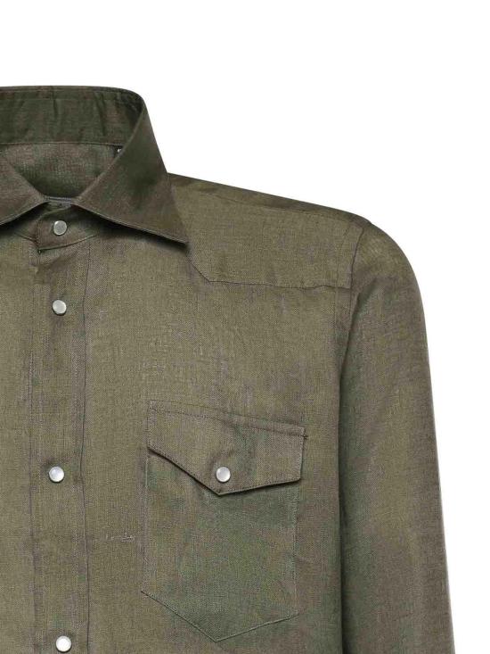 26SS 사르토리오 셔츠 SCC0001SH46420900B Green - SARTORIO