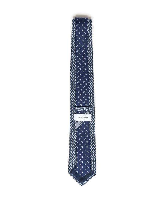 26SS 살바토레 페라가모 넥타이 351314788921001 Dark Blue - SALVATORE FERRAGAMO