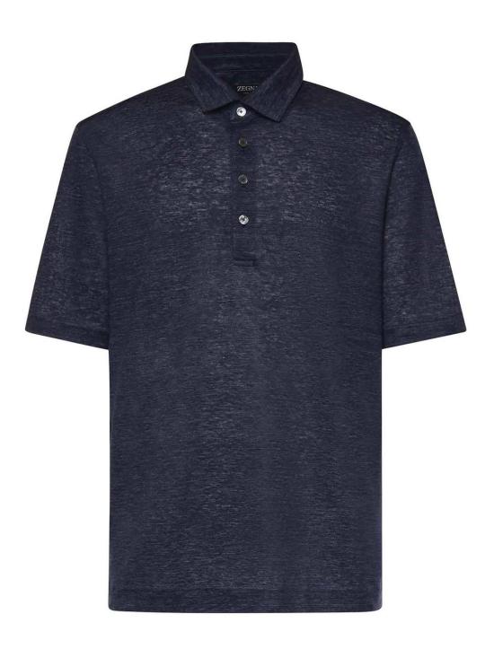 26SS 에르메네질도제냐 폴로 티셔츠 UH352A3H770422 Blue