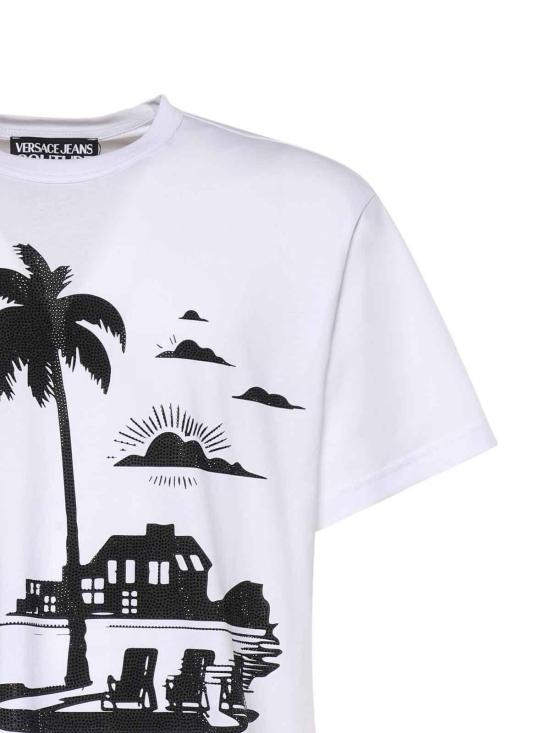 26SS 베르사체 반팔 티셔츠 80GAHT11CJ00T3 White - VERSACE
