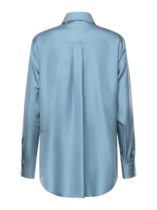 26SS 펜디 실크 포플린 셔츠 FS8333AVJRF1UKD Blue - FENDI