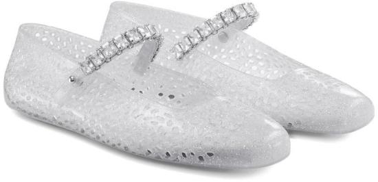26FW 지미추 플랫 슈즈 THEJELLYNTXCLEARSILVERMIXCRYSTAL - JIMMY CHOO