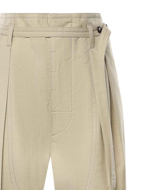 26SS 보테가베네타 스트레이트 팬츠 866704V6DG02159 Light Beige - BOTTEGA VENETA