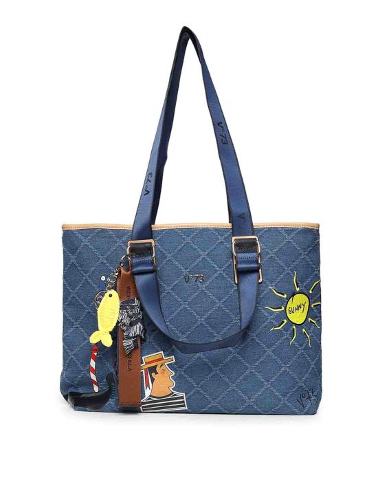 26SS 브이73 숄더백 73BS9TZ01DTITADENIMNATURALE Denim