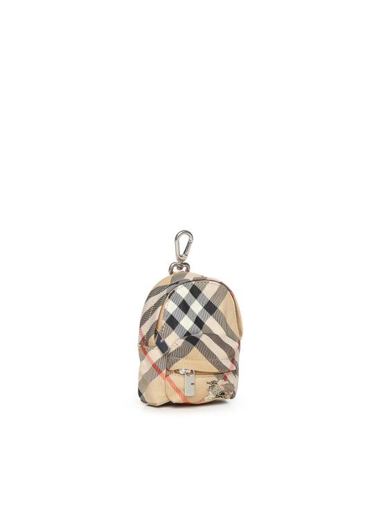26SS 버버리 체크 백팩 참 8119905A2021 Beige - BURBERRY