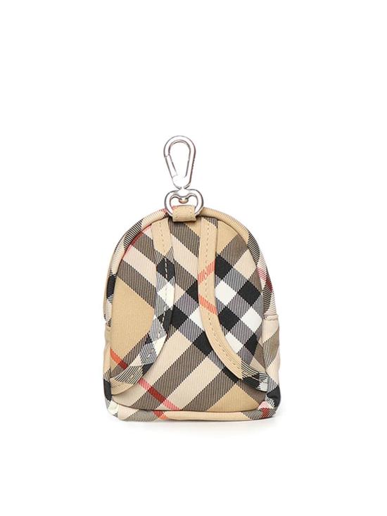 26SS 버버리 체크 백팩 참 8119905A2021 Beige - BURBERRY