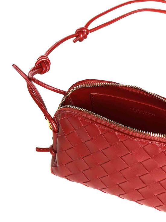 26SS 보테가베네타 인트레치아토 콘서트 파우치 794258VCPP16585 Red - BOTTEGA VENETA