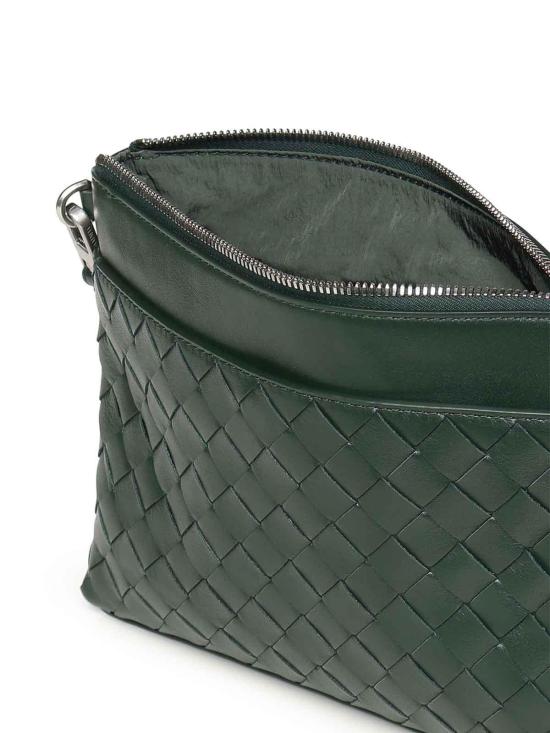 26SS 보테가베네타 인트레치아토 프리즘 파우치 795712V2HL13123 Green - BOTTEGA VENETA