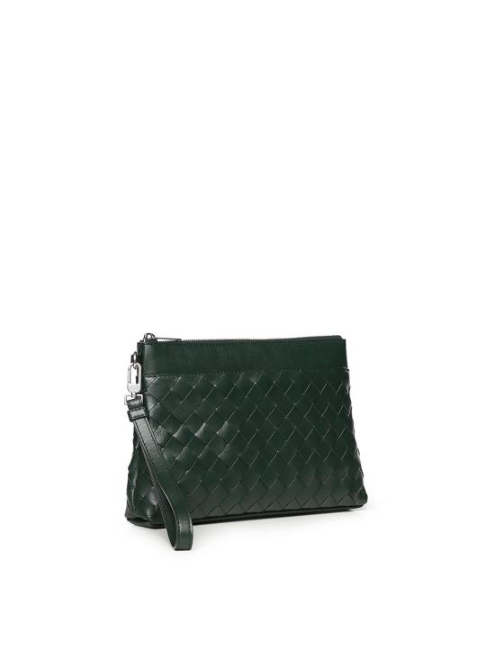 26SS 보테가베네타 인트레치아토 프리즘 파우치 795712V2HL13123 Green - BOTTEGA VENETA