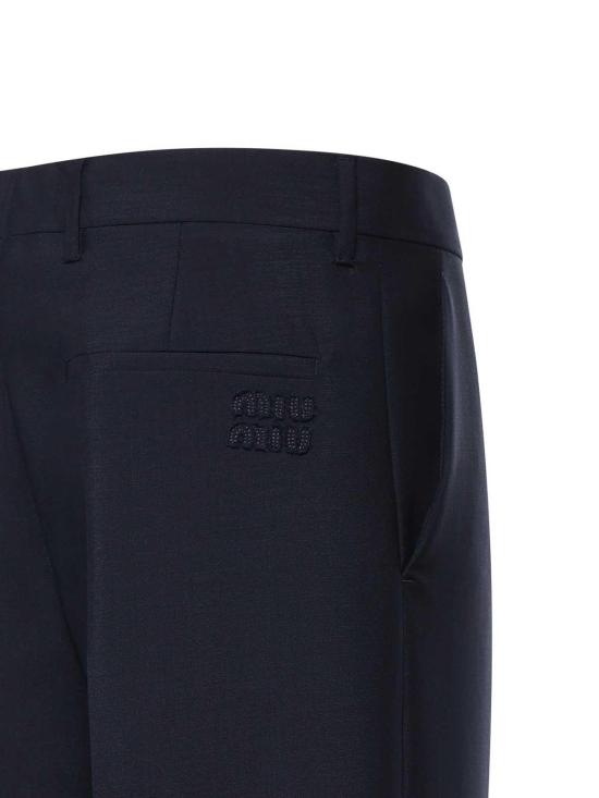26SS 미우미우 스트레이트 팬츠 MP199012I1F0124 Blue - MIU MIU