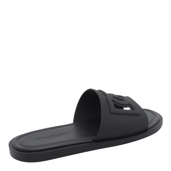 26FW 돌체앤가바나 러버 비치웨어 슬리퍼 CS2215 AN99480999 Black - DOLCE & GABBANA